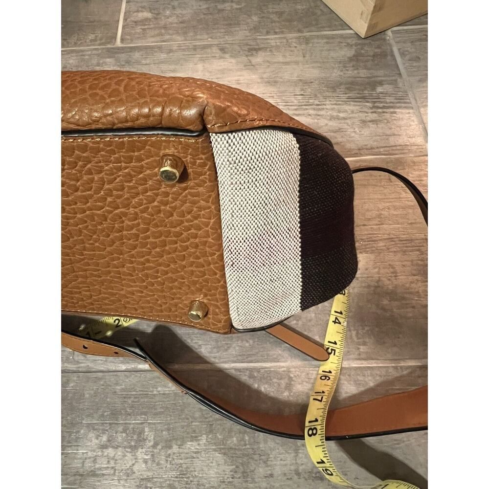 BURBERRY Small Maidstone Saddle Brown Leather Tote Designer Shoulder Bag - Picture 10 of 12